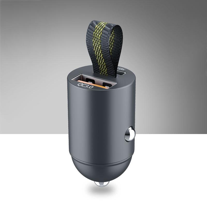 200W Car Mini USB Charger Fast Charging Type-C PD Quick Charge 12-24V Car Phone Charger Adapter for iPhone Samsung