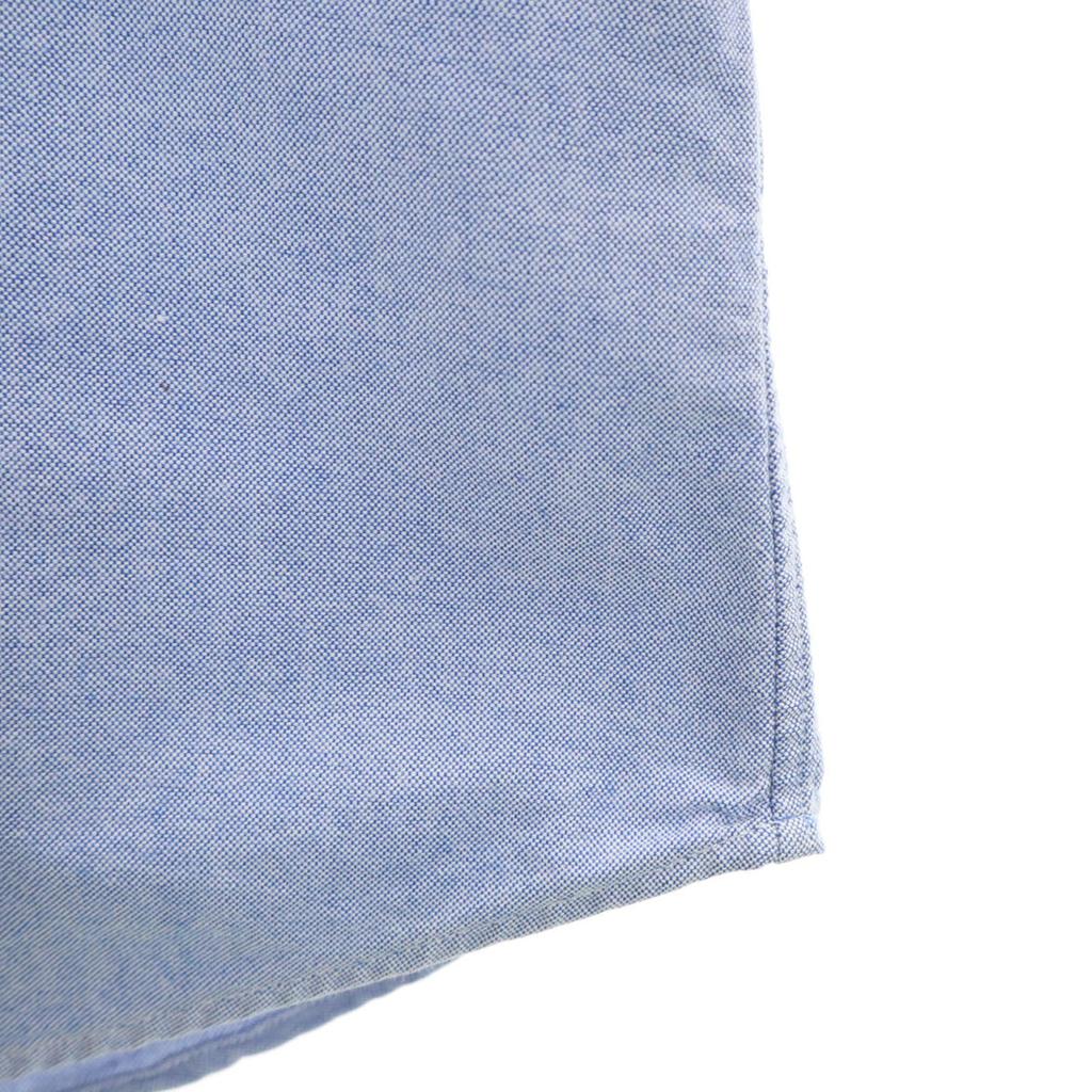 BEAMS Short Sleeve Oxford Shirt M Blue Purple Men's Used