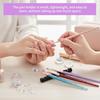 6Pcs Nail Brush Holder with 5 Slots Multi-functional Makeup Brush Organizer Manicure Art Tools Painting Pens Storage Rack Stand