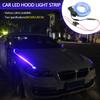 2pcs 80/120cm Car Led Light Strip for Hood Waterproof Flexible Decoration Strip Light Decor Lamp Universal Daytime Running Light