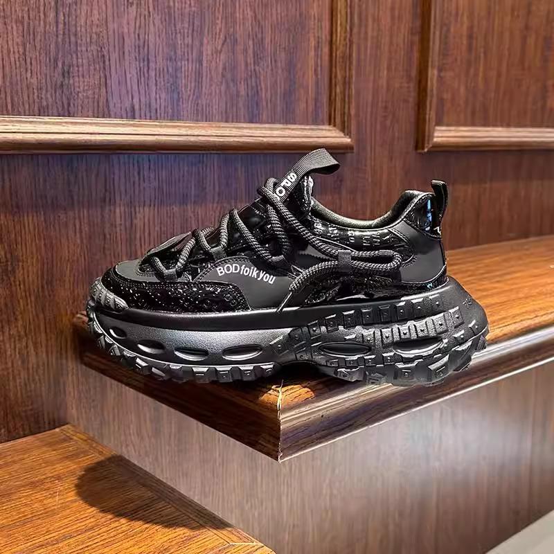 Winter new thick-soled soft-soled comfortable low-top dad shoes casual sneakers ok