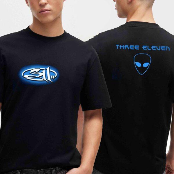311 Band Album Alien Three Eleven Two Sided T-Shirt