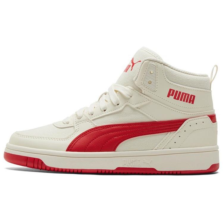 PUMA Rebound Joy CV  Whisper White High Risk Red  Men s 387875-02 EU 38