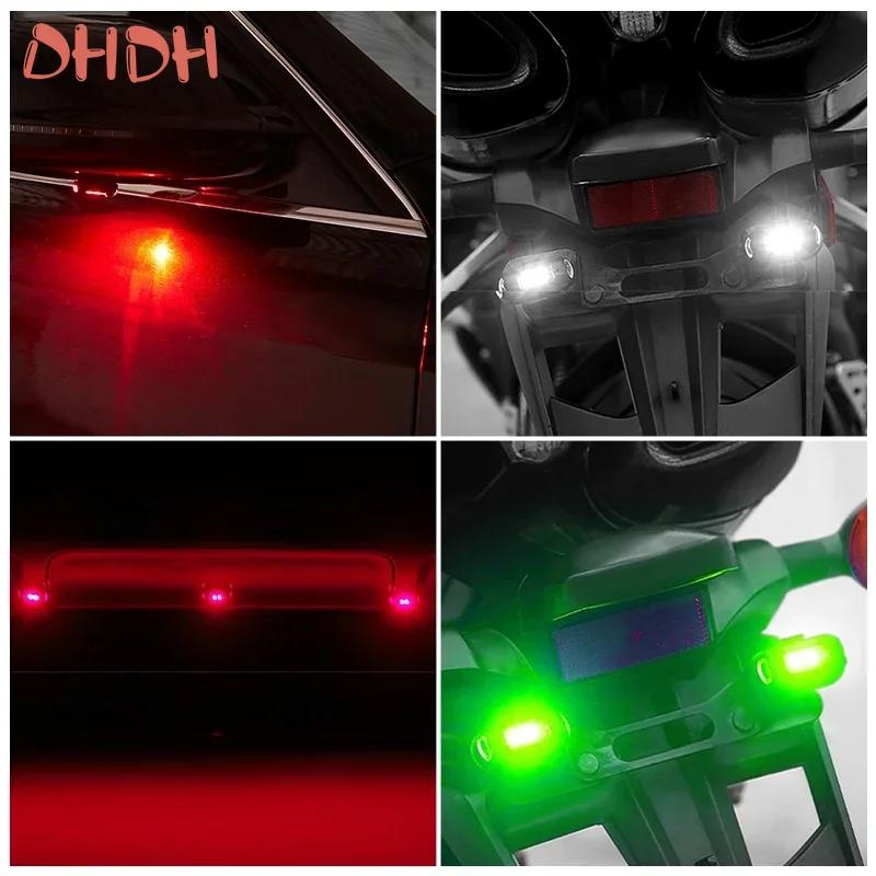 Motocicleta Luz Drone Strobe Light USB LED Anti-Colisão Bicicleta Aeronave Noite Voando Mini Piscando Luz de Advertência luz traseira