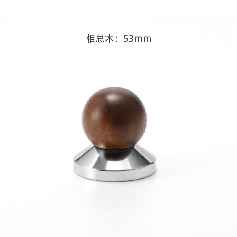 51/53/58mm Coffee Tamper Coffee Distributor Walnut Mini Tamper Espresso 58 Filling Hammer Coffee Accessories