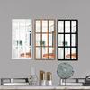 Decorative Wall Mirror Minimalist Imitation Window Wall Mirror Wall Decor for Living Room Farmhouse Bathroom Kitchen Bedroom