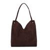 Suede Bag Women's Large Capacity 2025 New Autumn and Winter Versatile Casual Shoulder Retro Bag Commuter Tote Bag