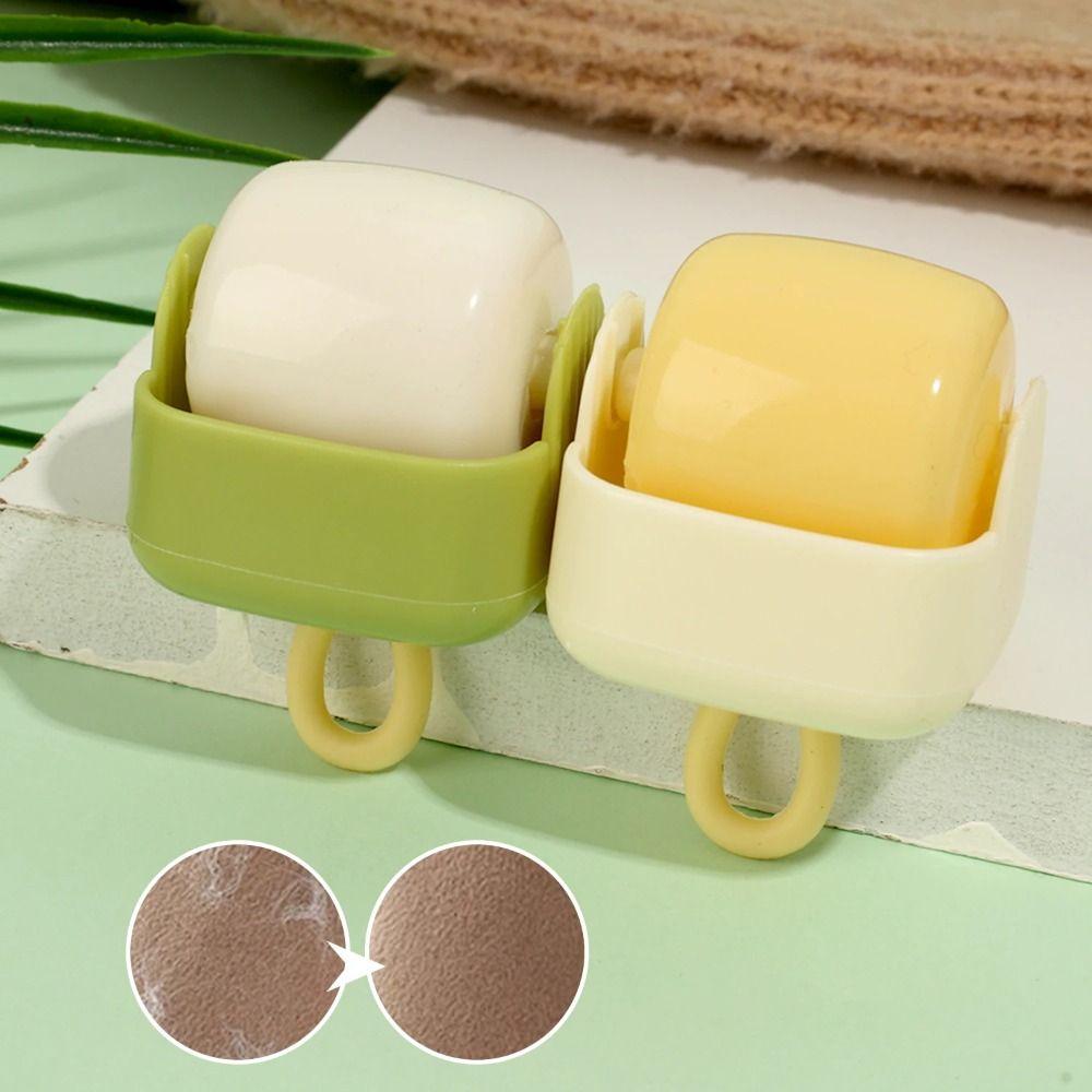 2Pcs Washable Pet Hair Remover Small Plush Lint Roller Ball Clothes Hair Sticky Roller  Household