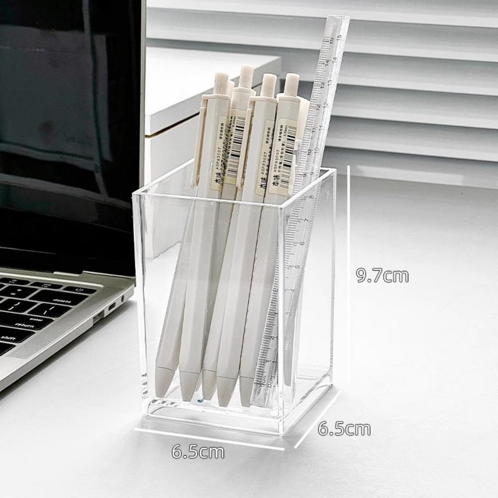 Transparent Eyebrow Pencil Brush Holder Desk Acrylic Organizer For Cosmetics Makeup Organizer Boxes Brush Containers Storage Box