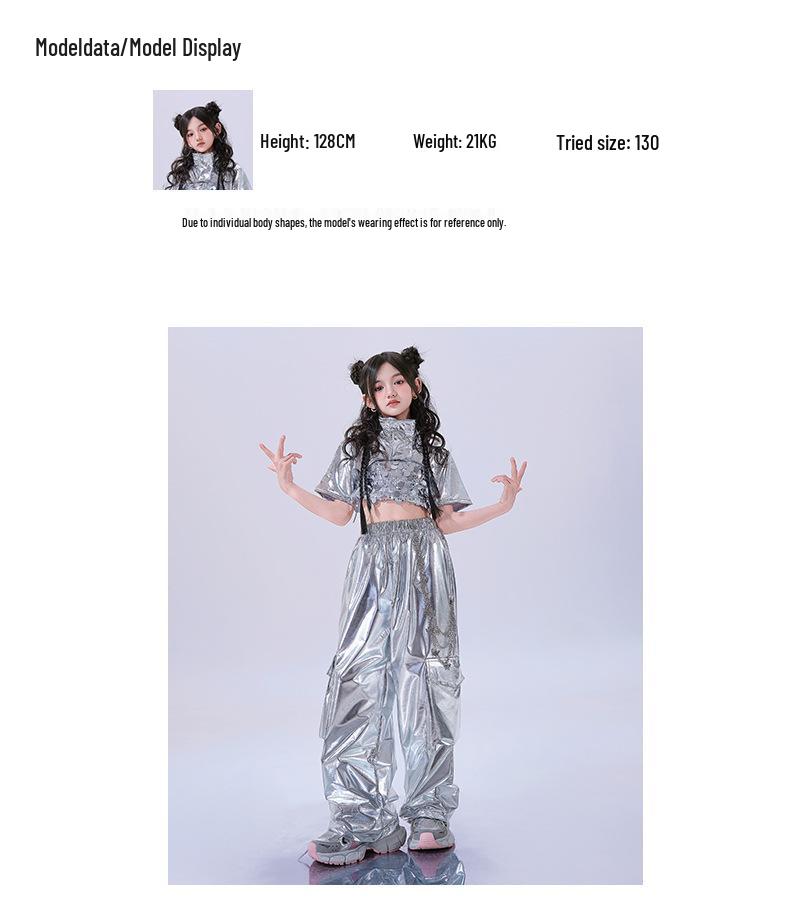 Μοντέρνα Στολή Τζαζ Χορού για Κορίτσια - Δροσερή Μοντέρνα Καλοκαιρινή Στολή Παράστασης για Χορό σε Στυλ Δρόμου.