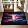 Crystal Velvet Square Rug Custom NameStoke City FC Pattern Non Slip Home Floor Decor Rug