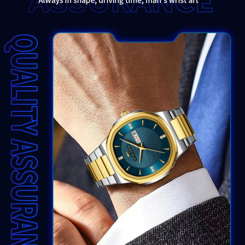 VA VA VOOM Business Men's Watch Calendar Quartz Waterproof Men's Watch