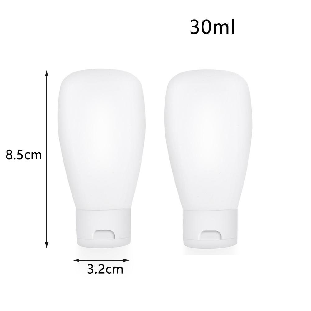 2Pcs Travel Size Empty Matte Clear Tube Cosmetic Cream Lotion Shampoo Bath Squeeze Lotion Containers Refillable Bottles