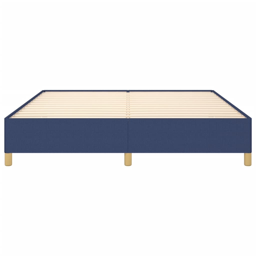 vidaXL Bettgestell ohne Matratze Blau 160x200 cm Stoff