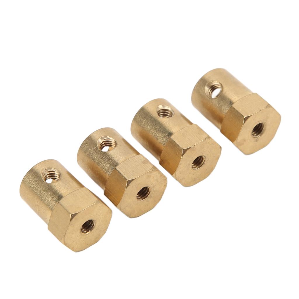 4Pcs RC Brass Coupler Extension Wheel Hub Combiner Coupler for WPL RC Car Replacement Repair