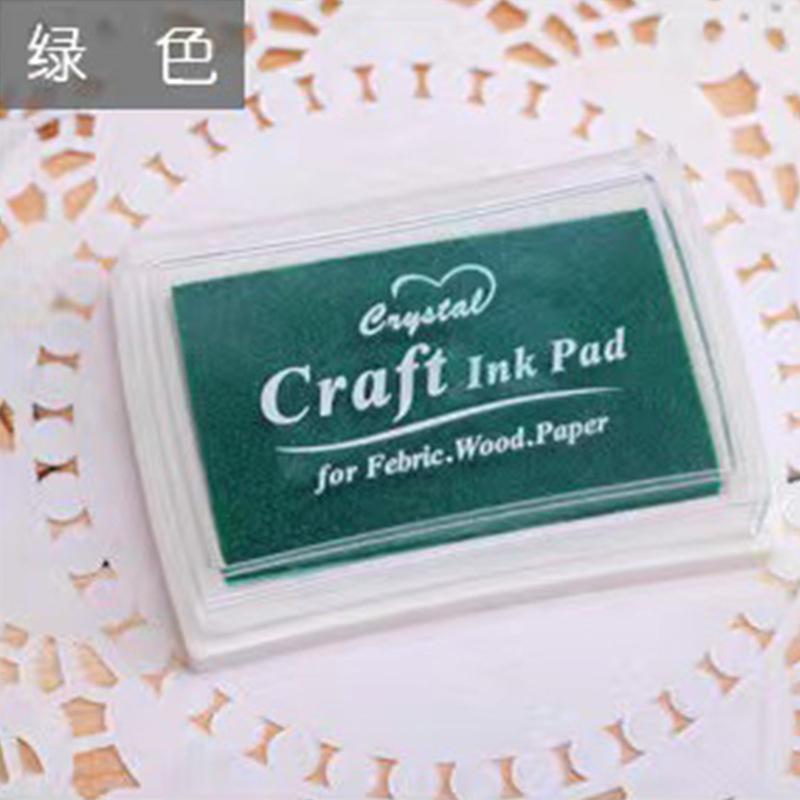 15-цветная большая штемпельная подушечка для отпечатков пальцев и свадебных украшений зелёный