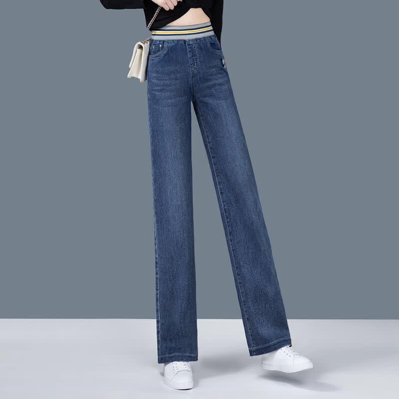 Women's High Waist Slimming Straight Leg Jeans