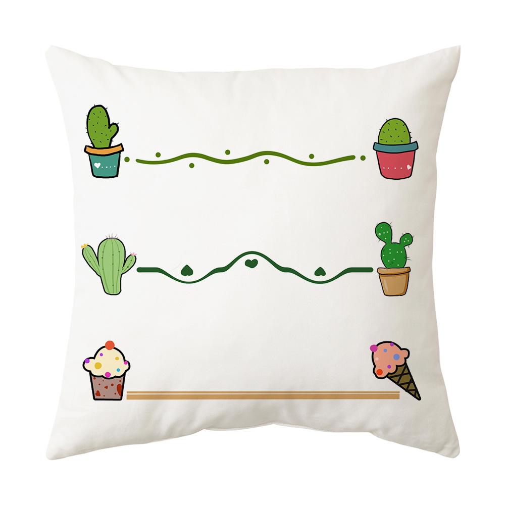 New Pineapple Cactus Yellow Pillow Geometric Pillow Cover Pillow Car Cushion Sofa Pillow Cover