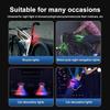 Solar Flashing Warning Light Adjustable Brightness LED Auto Parking Lamp Anti-collision for Car Night Use