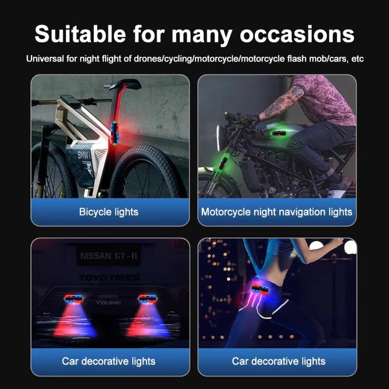 Solar Flashing Warning Light Adjustable Brightness LED Auto Parking Lamp Anti-collision for Car Night Use