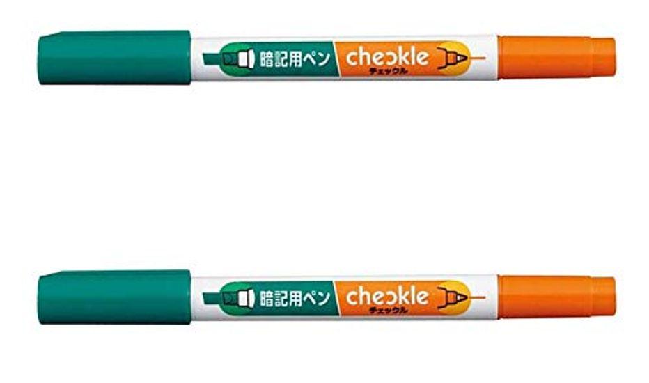 

KOKUYO Checkle Memorization Pen Зеленый Оранжевый [Набор 2] PM-M120-1P