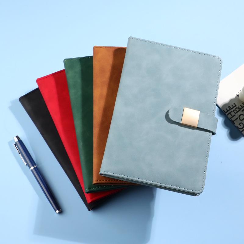 A5 Buckle Notebook Gift Set with Logo - Business, Teacher, or Work Diary