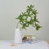 4Pcs Fake Green Plants of Banyan Leaves Home Decoration Artificial Plants Garden Wedding Landscape Background Flower Arrangement