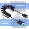 Flexible 8K@60Hz UHD2.1 Cable Wire Line Spring Design Aluminum Foil Shielded for Projectors Laptops