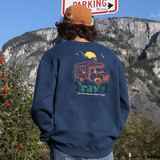 Fluke Camping Van Sweatshirt FMT3020-Z / 4 Colors L бежевый