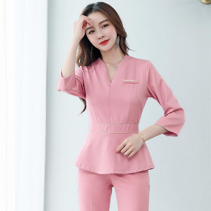 Elegant Women's Professional Uniform for Beauty Salon, Hotel Reception, Wellness Club, and Massage Therapist