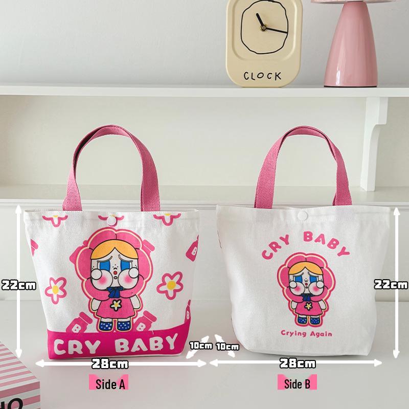 Adorable Kitty Canvas Tote Bag - Perfect for Students and Women