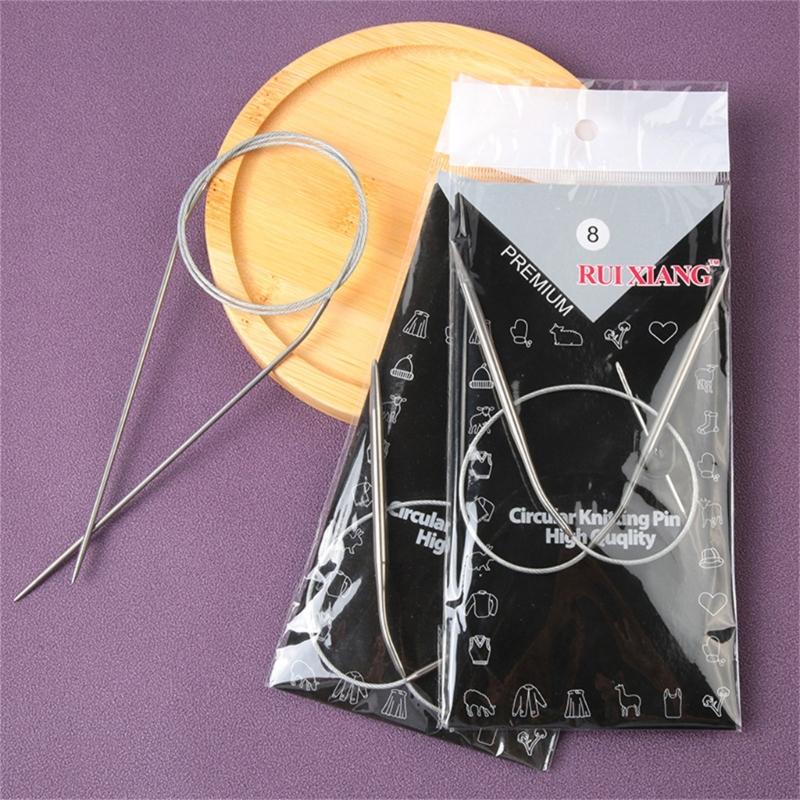 Pack of 10 Circular Knitting Needle Set for Sweaters, Hat, and Scarves Knitting Pins for Beginners & Expert Knitters