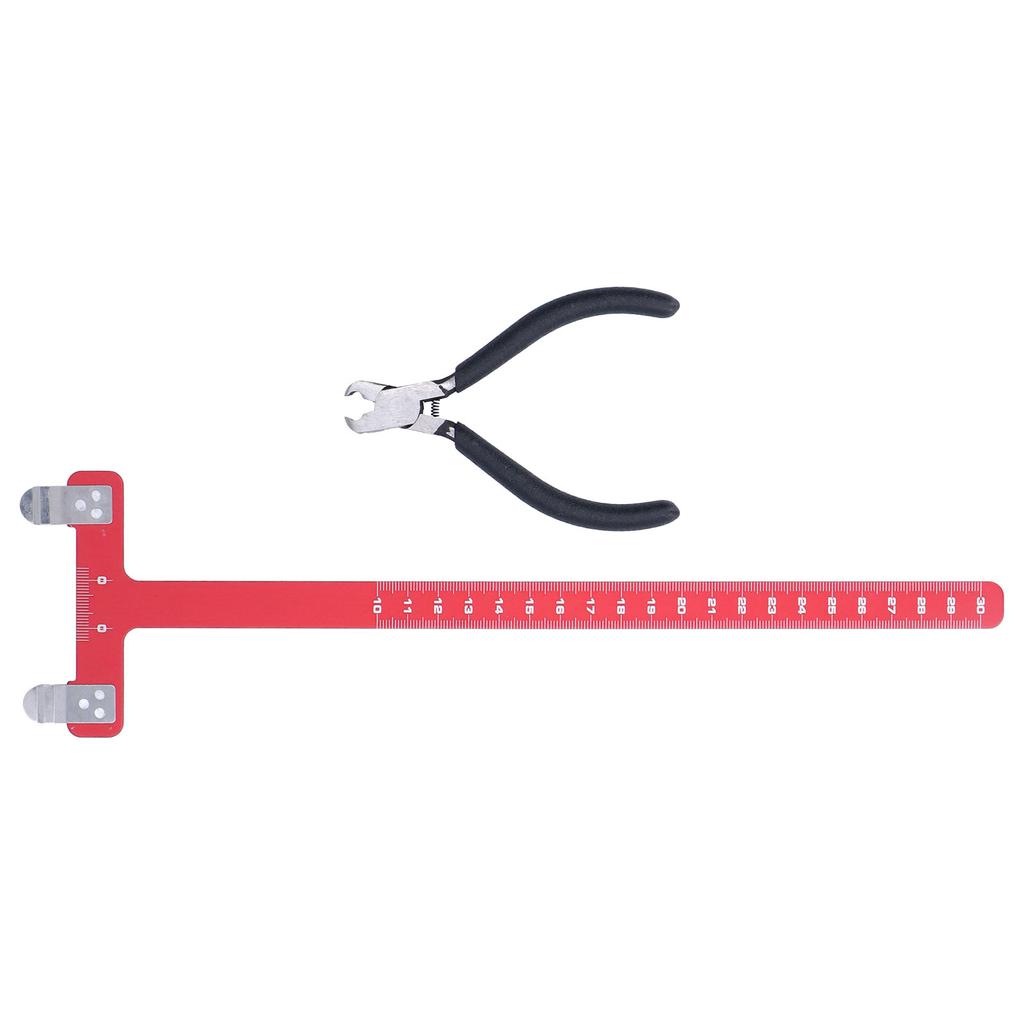 Bogenschießen Bogensehne Nockpunkte Messing Schnalle Clip Zange T-Form Messlineal Set