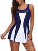 Women's Swimsuit Belly Dress One-piece Swimsuit Plus Size Swimsuit V-Neck Swimsuit