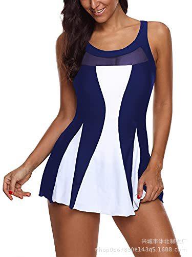 Women's Swimsuit Belly Dress One-piece Swimsuit Plus Size Swimsuit V-Neck Swimsuit
