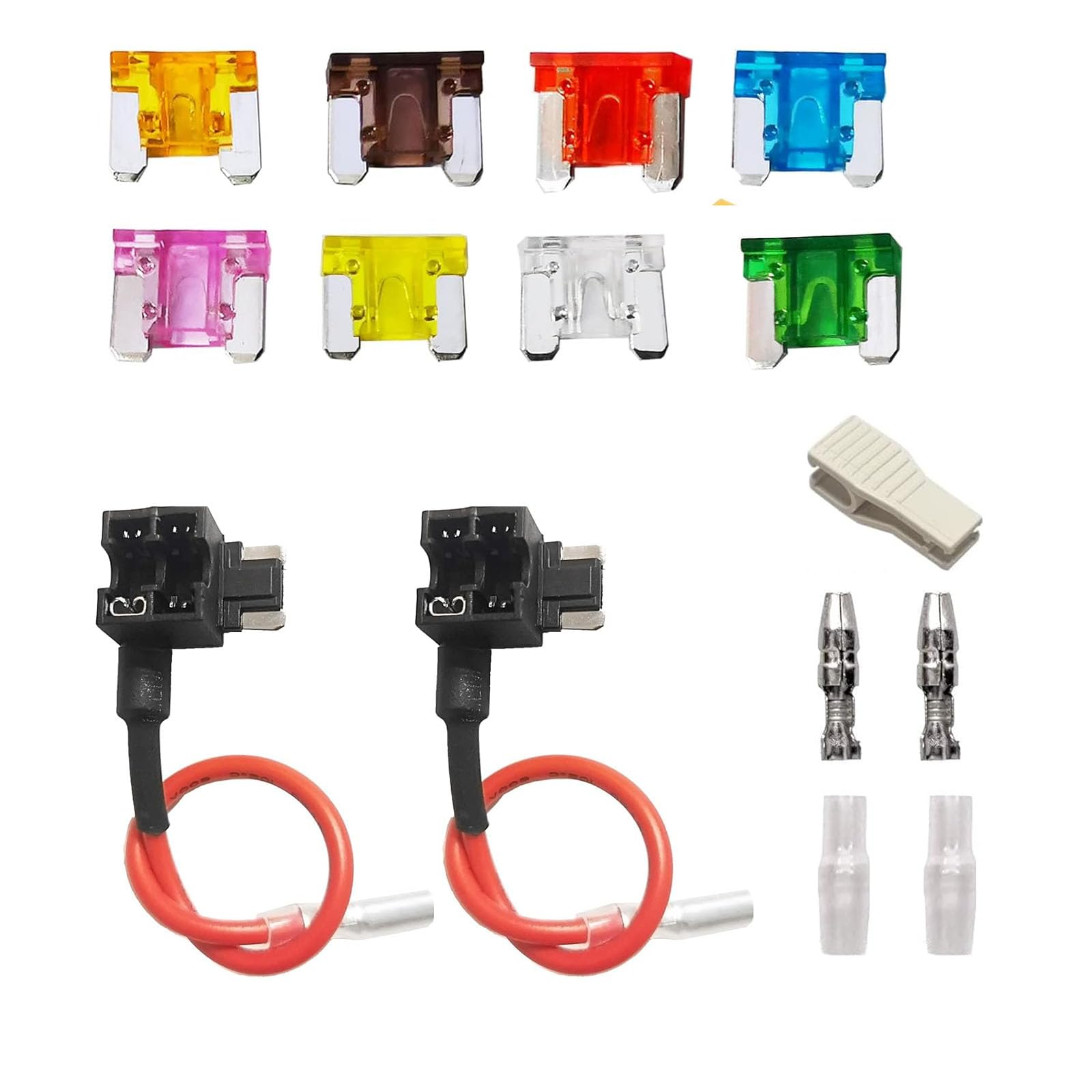 

Mirhua 2 Pcs Flat Low Profile Fuse Holder Flat Fuse Holder Fuse Holder Power