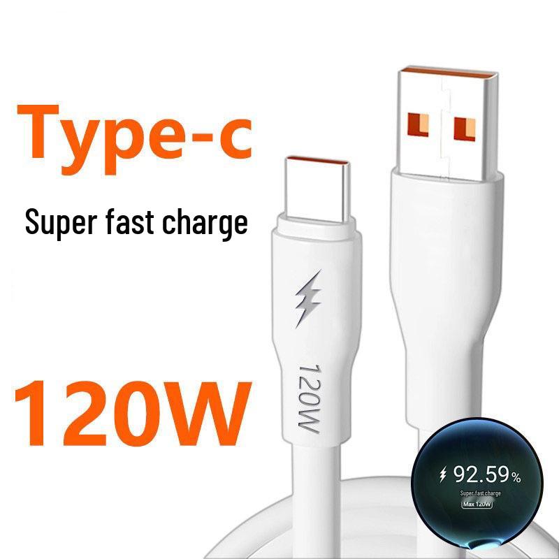 Clear 240W Super Fast Charging USB-C Data Cable for Huawei Honor 10A Flash Charger