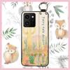 Lanyard Flower Phone Case For Nokia HMD Skyline Kickstand Back Cover Ring Fashion Design Wrist Strap Waterproof Silicone