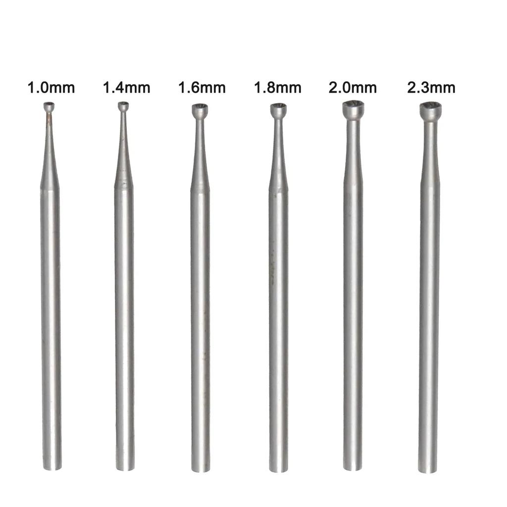 Engraving Bits 49.5mm 1.95in Carving Cutter 6 Sizes Included Abrasion Resistance Precision Cutting Suitable For Drills