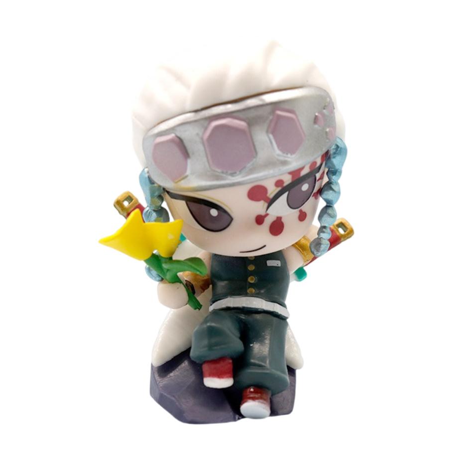 1-12pcs Anime Demon Slayer Blind Box Tanjiro Kamado Nezuko Cartoon Figure PVC Model Ornament Child Christmas Halloween Gift