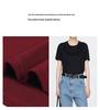 Women's High-End Crew Neck Tencel & Cotton Slimming Short Sleeve T-Shirt
