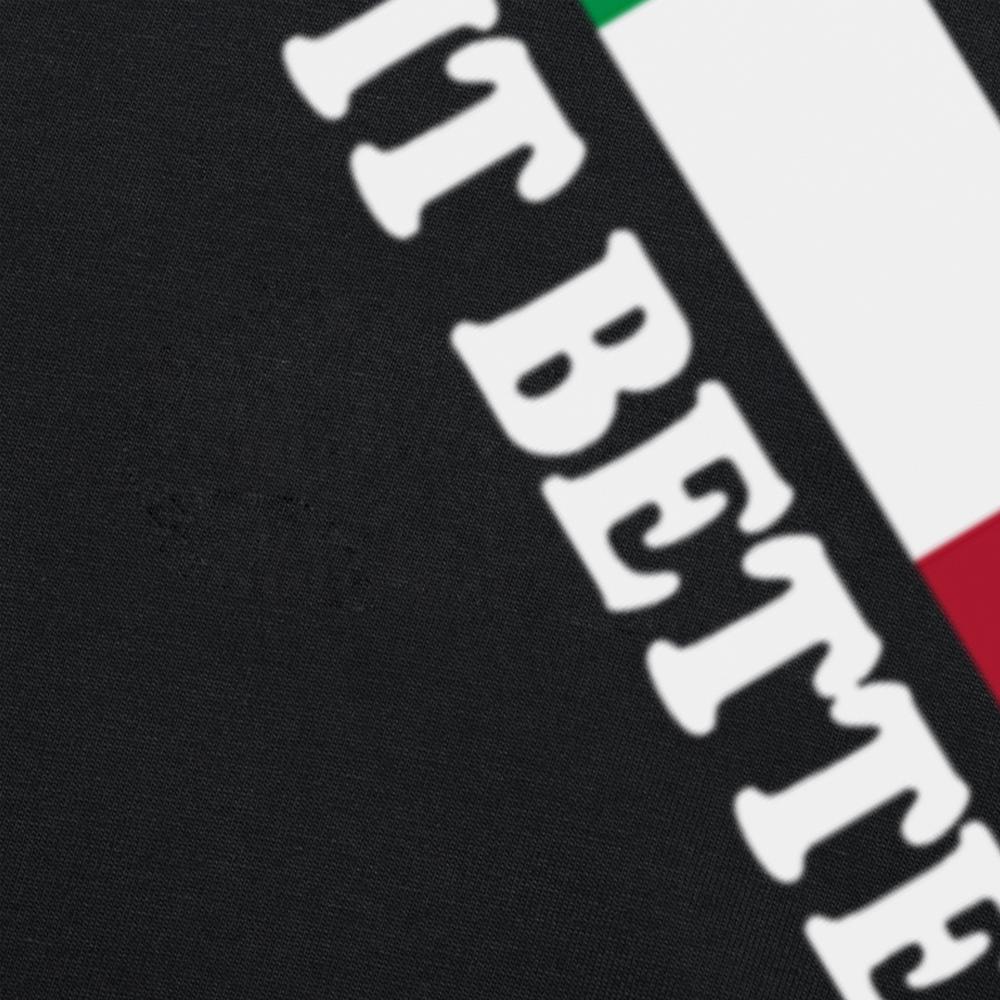 Italians Do It Better Funny T-Shirt Back Print Loose Retro Style Italy Lover T Shirt Cute Italian Food Shirt Unisex Tops Gifts