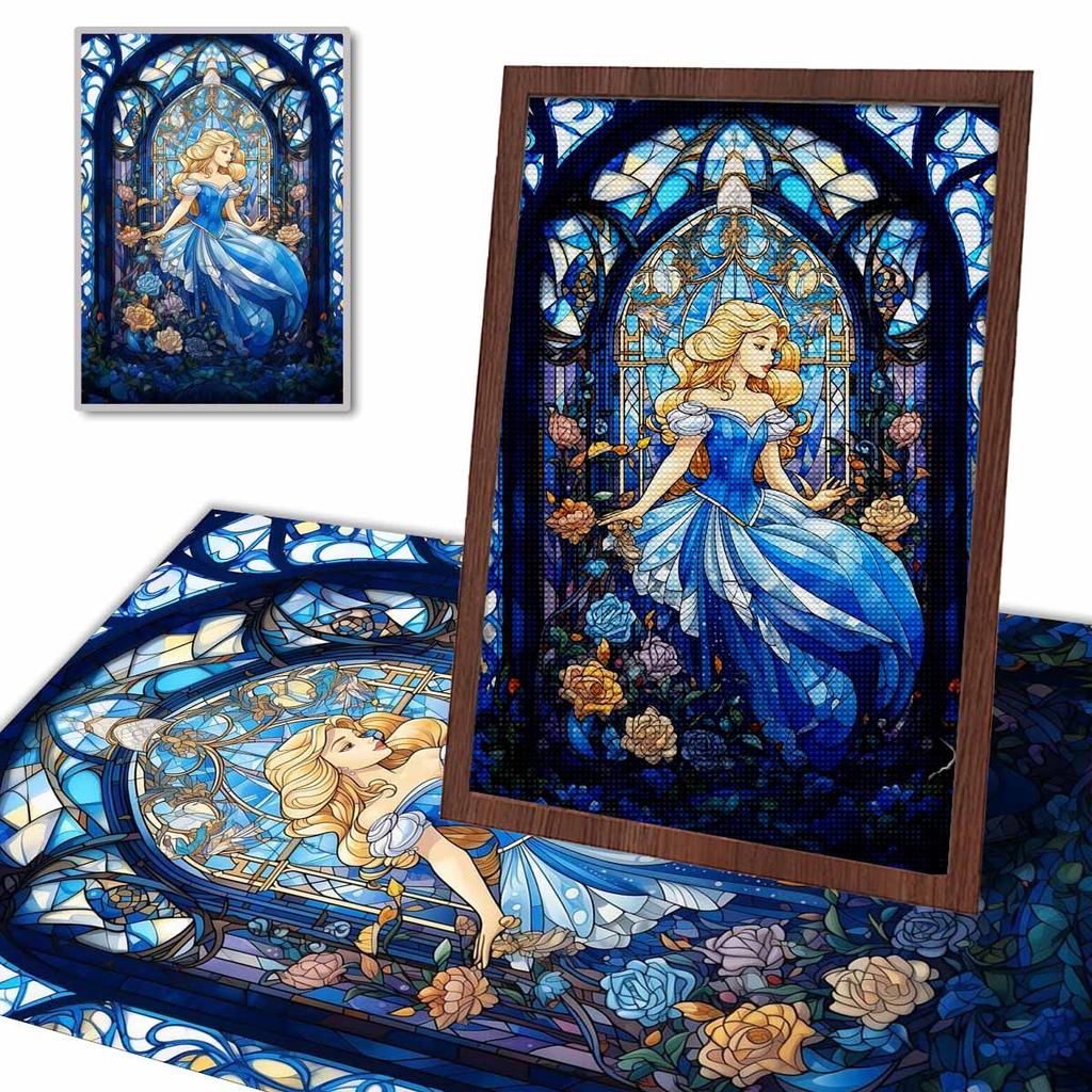 Diamond Mosaic Colorful Diamond Painting Rapunzel Full Round Embroidery Cartoon Creative Hobbies Wall Decor