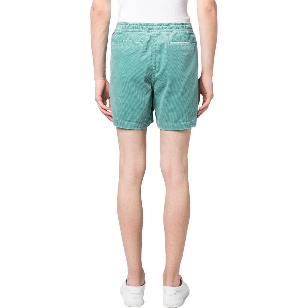 Polo Ralph Lauren SS23 Solid Color Casual High-Waisted Drawstring Straight-Leg Shorts Men Shorts Blue-Green 710800214-011
