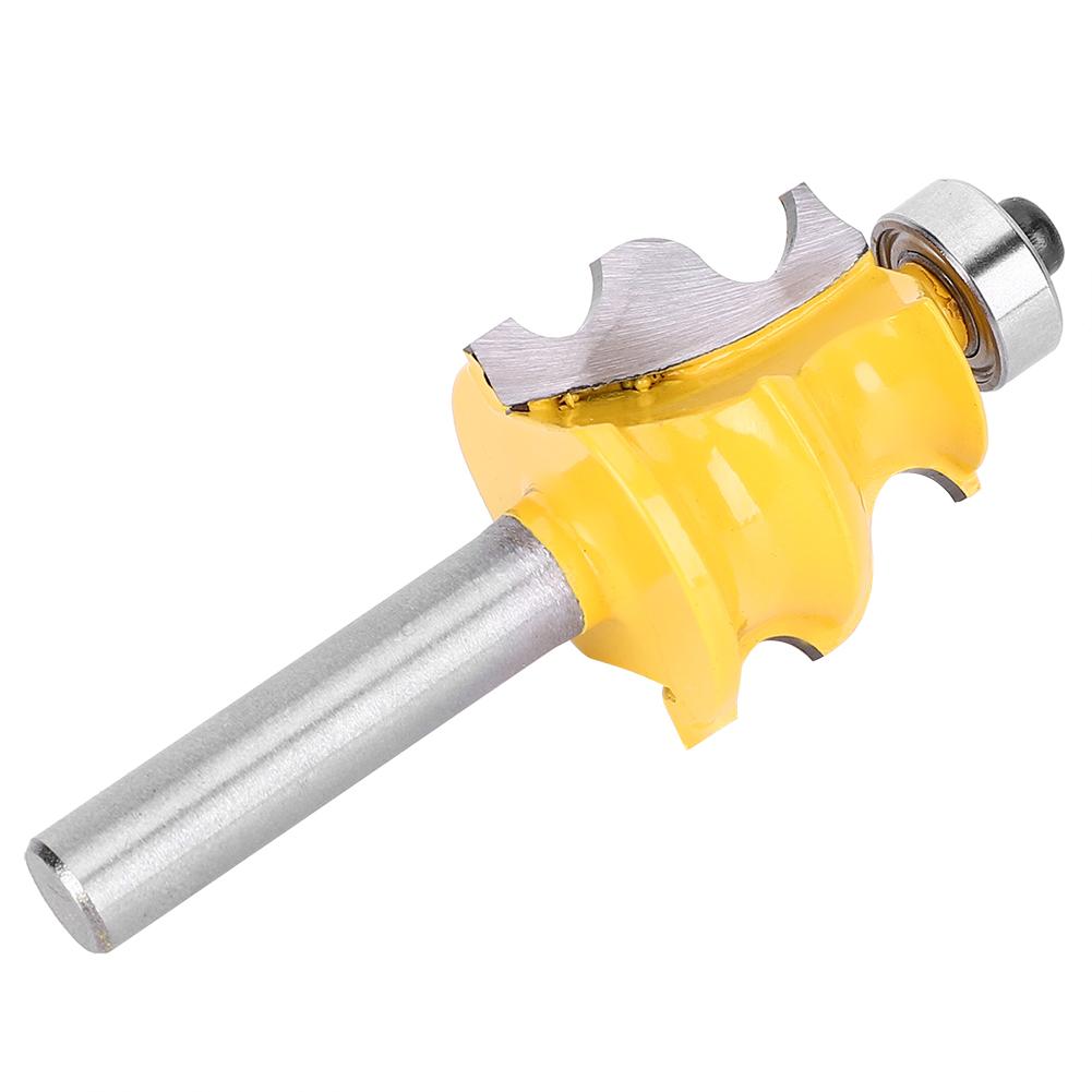 Milling Cutter Router Bit Woodworking Tool Hardware Accessory Round Handle Steel 8mm