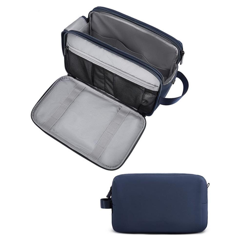

Fashion Waterproof Travel Toiletry Bag Dry Wet Separation Large Capacity Ladies Makeup Bag Women Lightweight Cosmetic синій