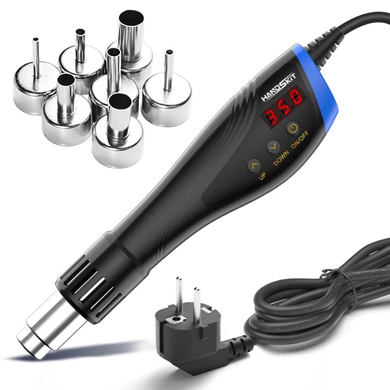 600W Soldering Tools Set Portable LCD Digital Display Temperature Industrial BGA Rework Heat Gun SMD SMT Repair Heat Gun