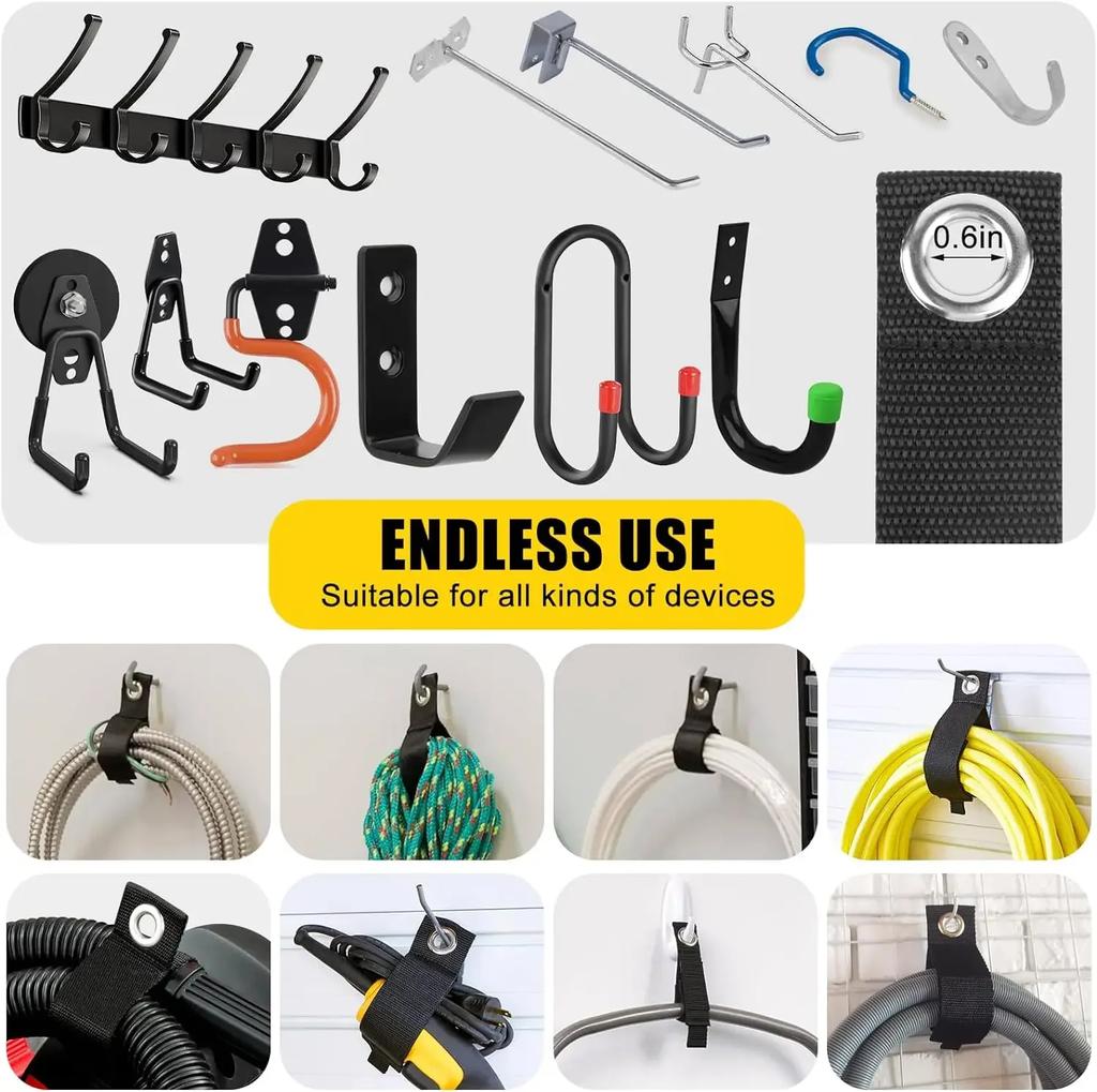 Xiaomi Extension Cord Organizer Holder Wire Manager Power Cord Management Nylon Heavy Cord Storage Straps for Car Cables Hoses