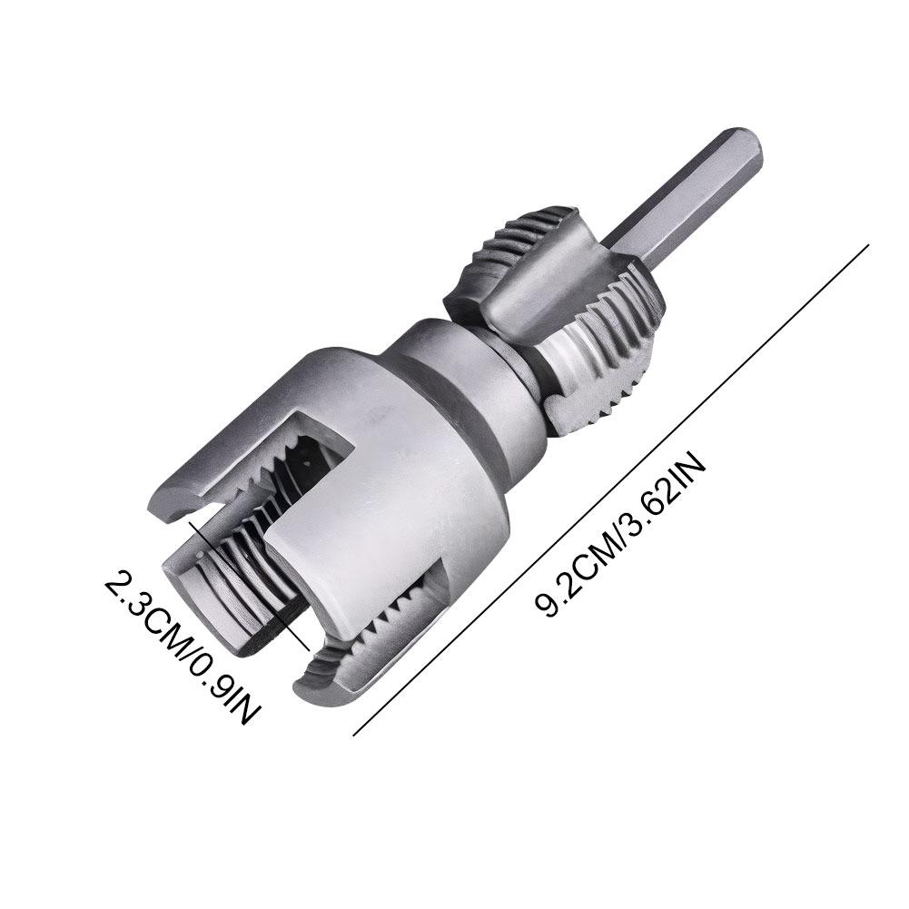 Integrated Internal & External Pipe Threading Tool PVC Pipe Threader Kit PVC Thread Maker Tool for Cutting & Pipe Threader