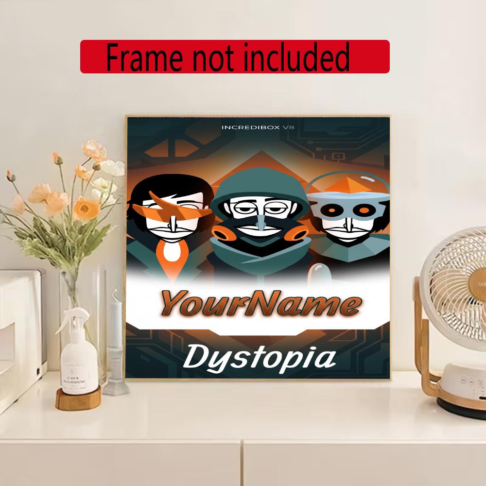Incredibox Customize Your Name Diamond Painting Round Diamond Diy Frameless Holiday Artwork Suitable For Home Office Wall Decoration